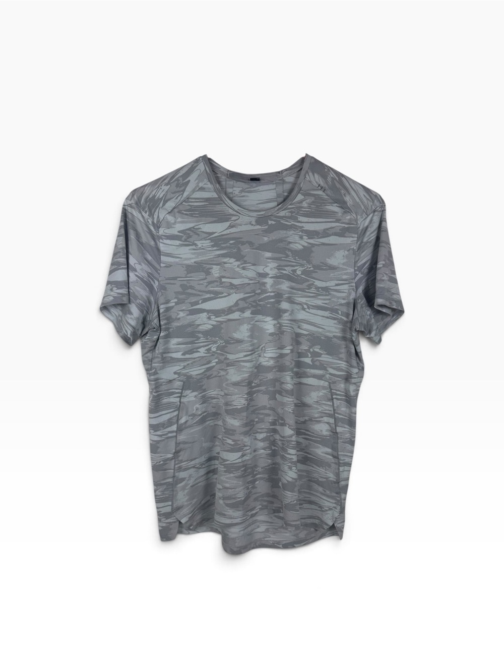 Men’s Lululemon Gray Camo Swirls T-Shirt Size M EUC